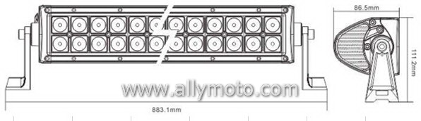 180W LED Light Bar 2016